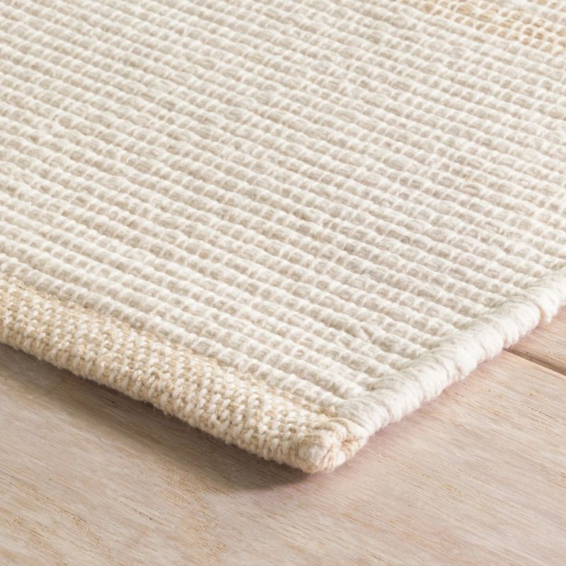 La Mirada Wheat Handwoven Cotton Rug | Annie Selke