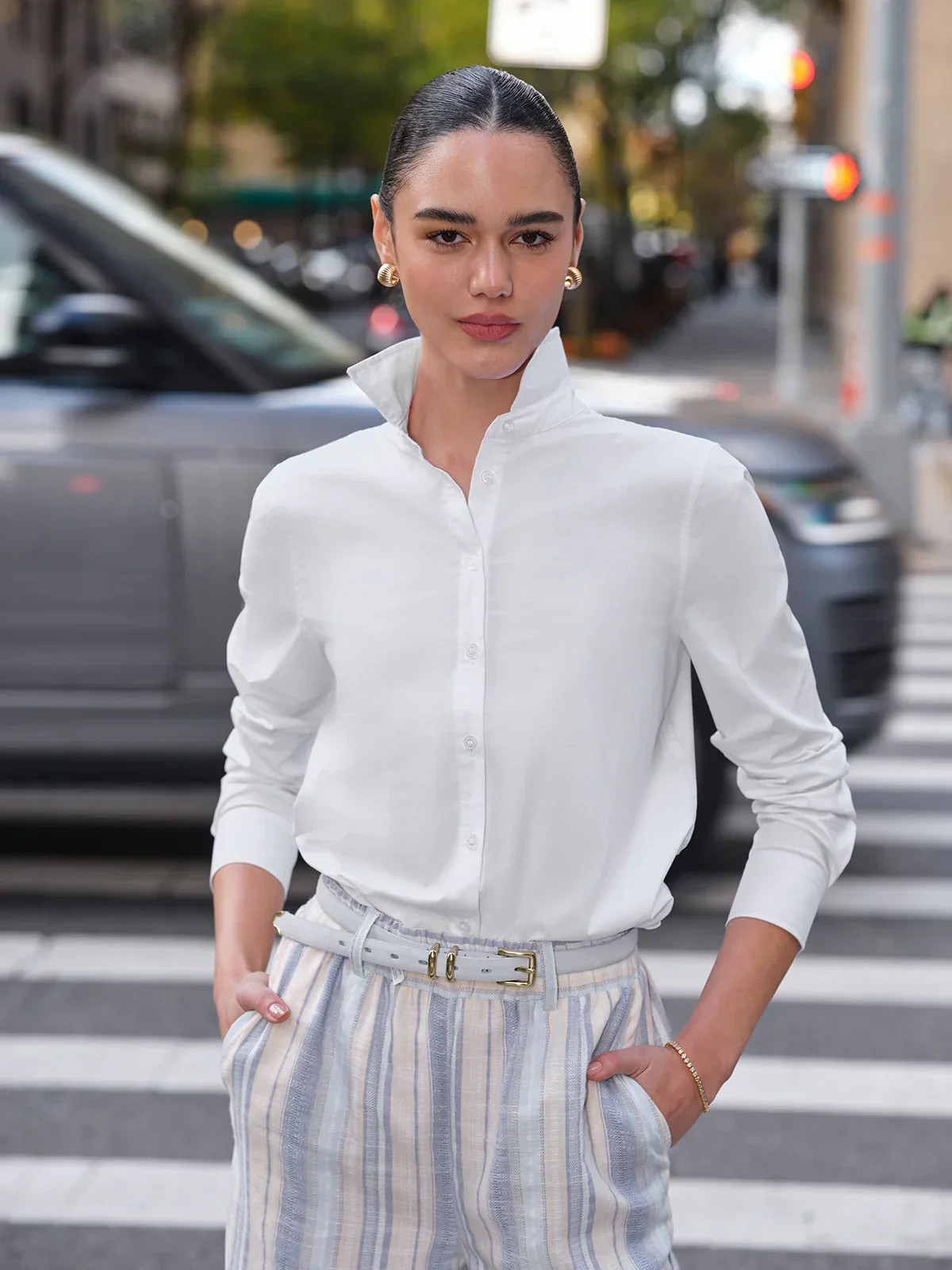 Button-Down Shirt – Lucent White | 89th & Madison | 89th + Madison
