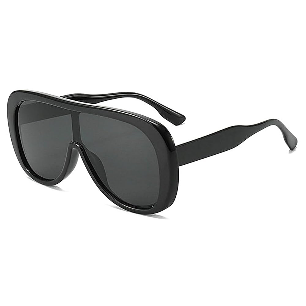 COTIA Riding Windproof Large Frame Square Sunglasses for Men Women One Piece Outdoors Driving Sun... | Amazon (US)