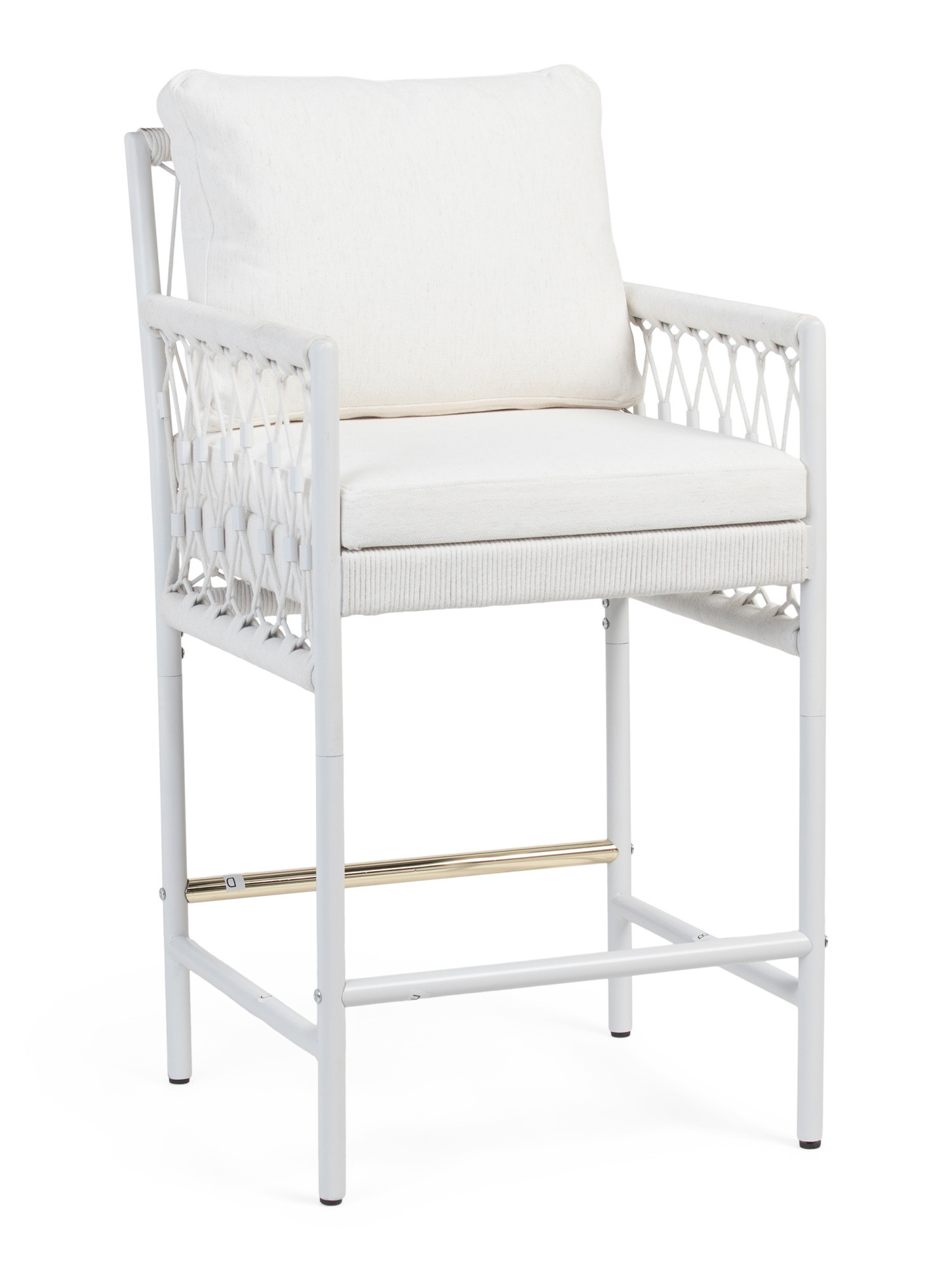 Counter Stool With Rope Detailing | TJ Maxx