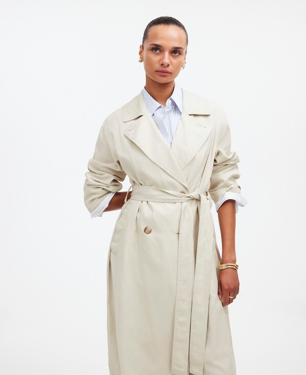 Belted Trench Coat in Drapey Twill | Madewell