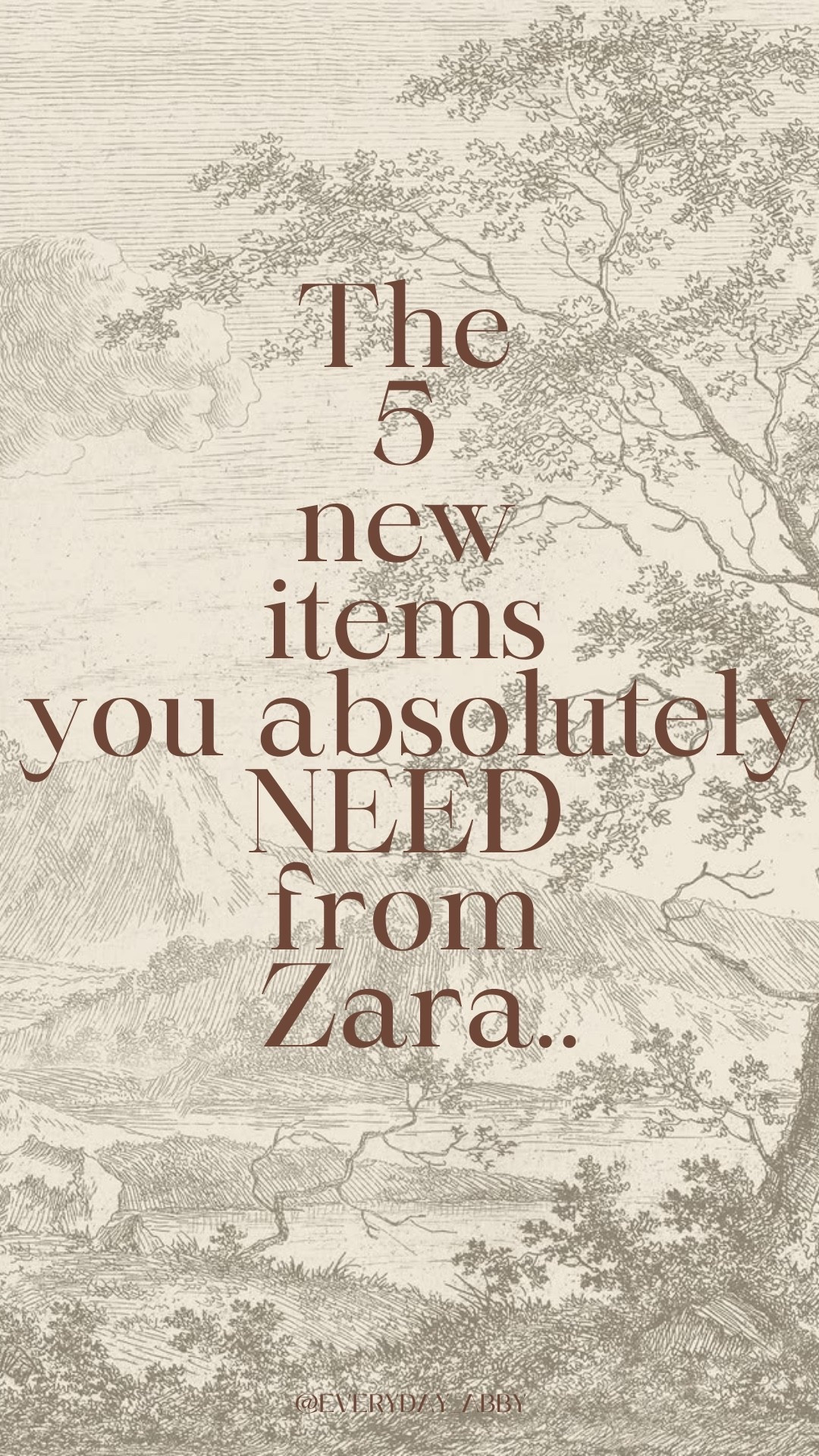 What I would snag from Zara this week 😍