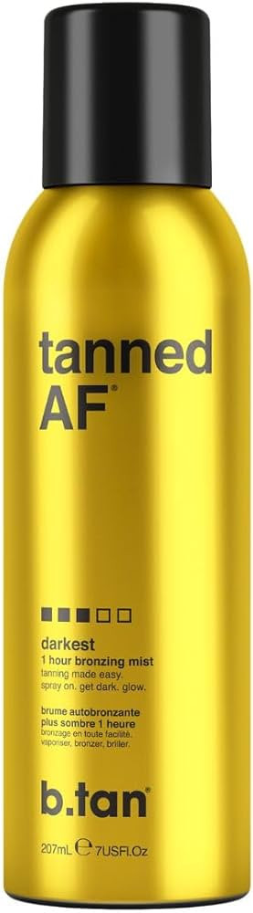 b.tan Self Tanner Bronzing Mist | Fast, 1 Hour Express Sunless Tanning Spray, No Fake Tan Smell, ... | Amazon (US)