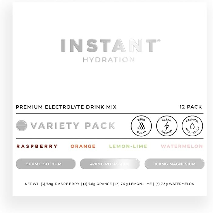 Instant Hydration Electrolytes Powder Packets - Variety Pack - Zero Sugar - Keto, Vegan, Gluten-F... | Amazon (US)