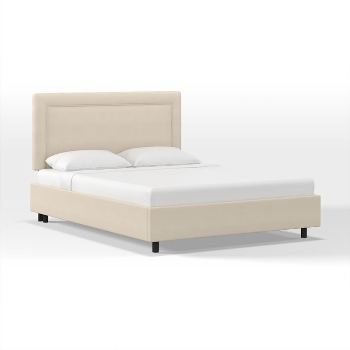 Upholstered Bordered Bed | West Elm (US)