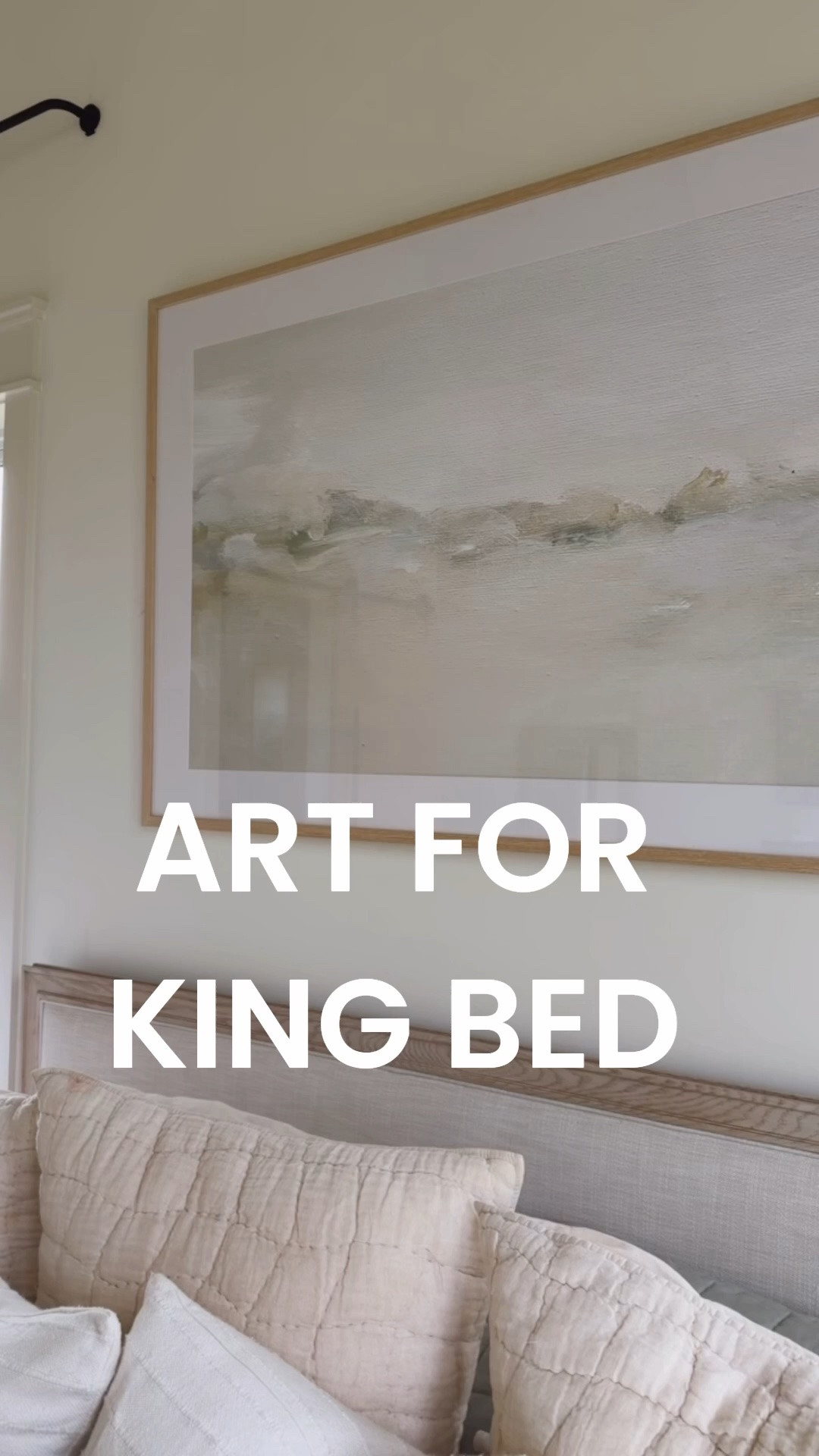 For king beds, I use 40x30 prints to maximize the space proportionately.  Collection Prints has a variety of watercolor neutral prints, mostly landscapes, that can be styled in most spaces.

#LTKHome #LTKOver40