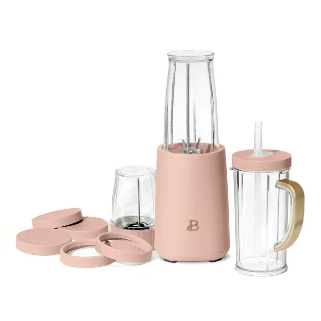 Beautiful Personal Blender Set with 12 Pieces, 240 W, Rose by Drew Barrymore | Walmart (US)