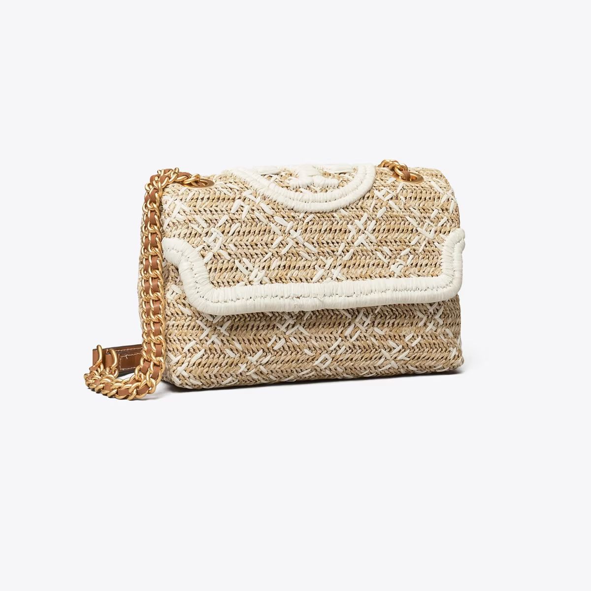 Tory Burch Fleming Soft Straw Small Convertible Shoulder Bag: Women's Handbags  | Tory Burch | Tory Burch (US)