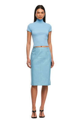 Nakedvice THE DEMPSEY AQUAMARINE MIDI SKIRT - THE DEMPSEY AQUAMARINE MIDI SKIRT | Shop.com