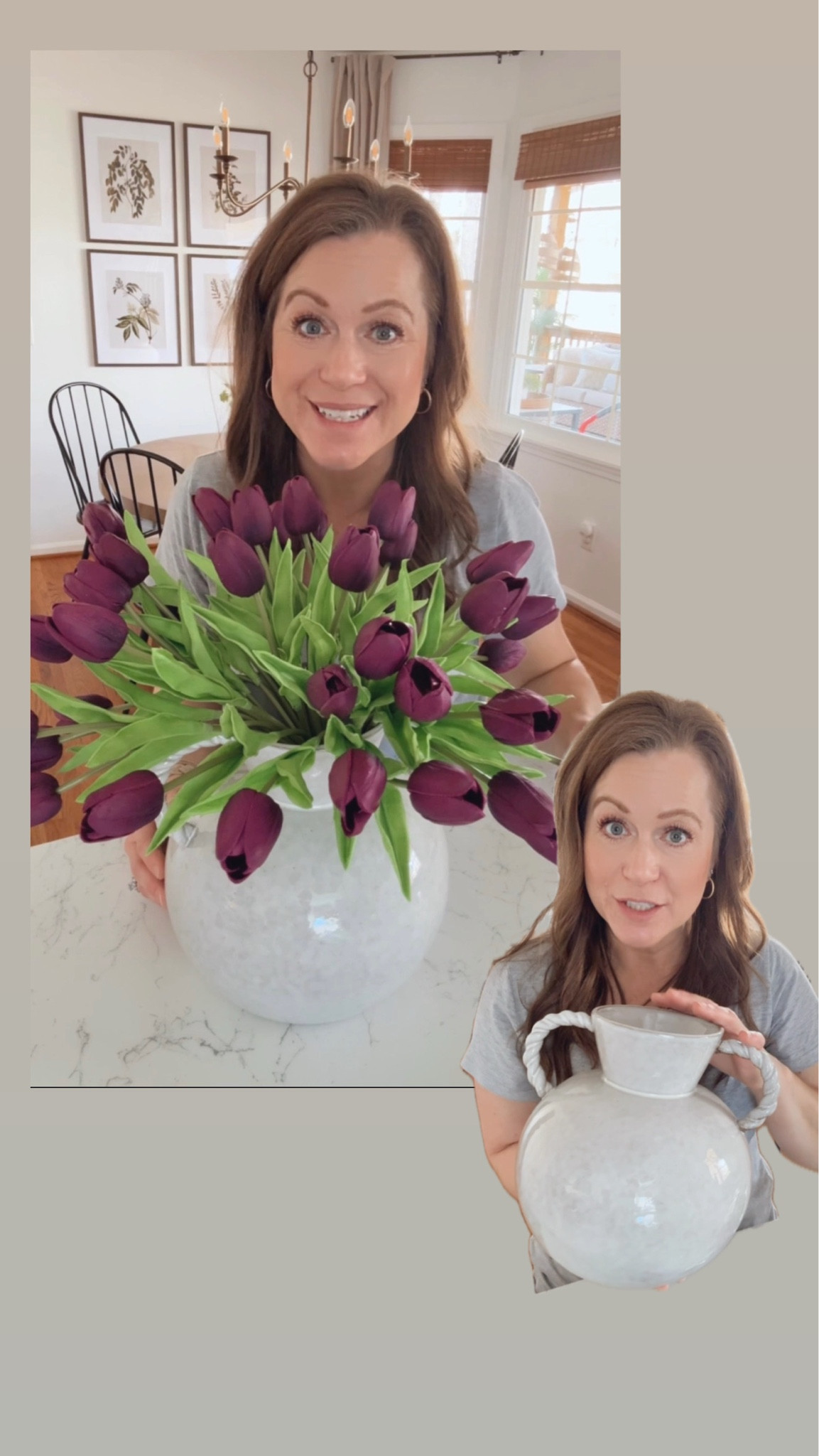 Real look tulips + vase 

#LTKhome #LTKstyletip #LTKfindsunder50