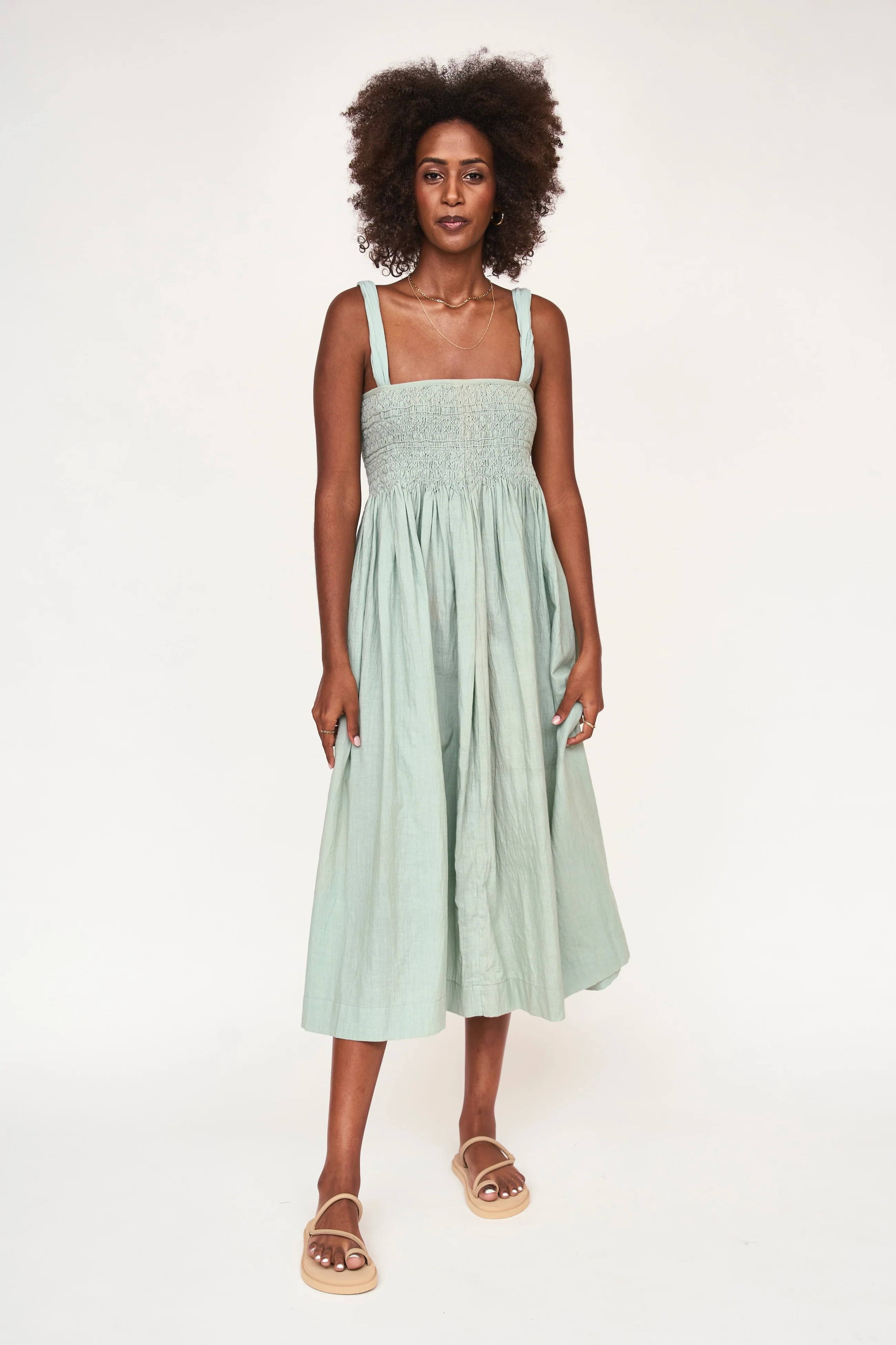Georgia Dress in Frost - MIRTH | MIRTH