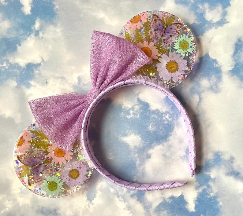 Resin Mouse Ears, Butterfly Garden Resin Mouse Ears | Etsy (US)