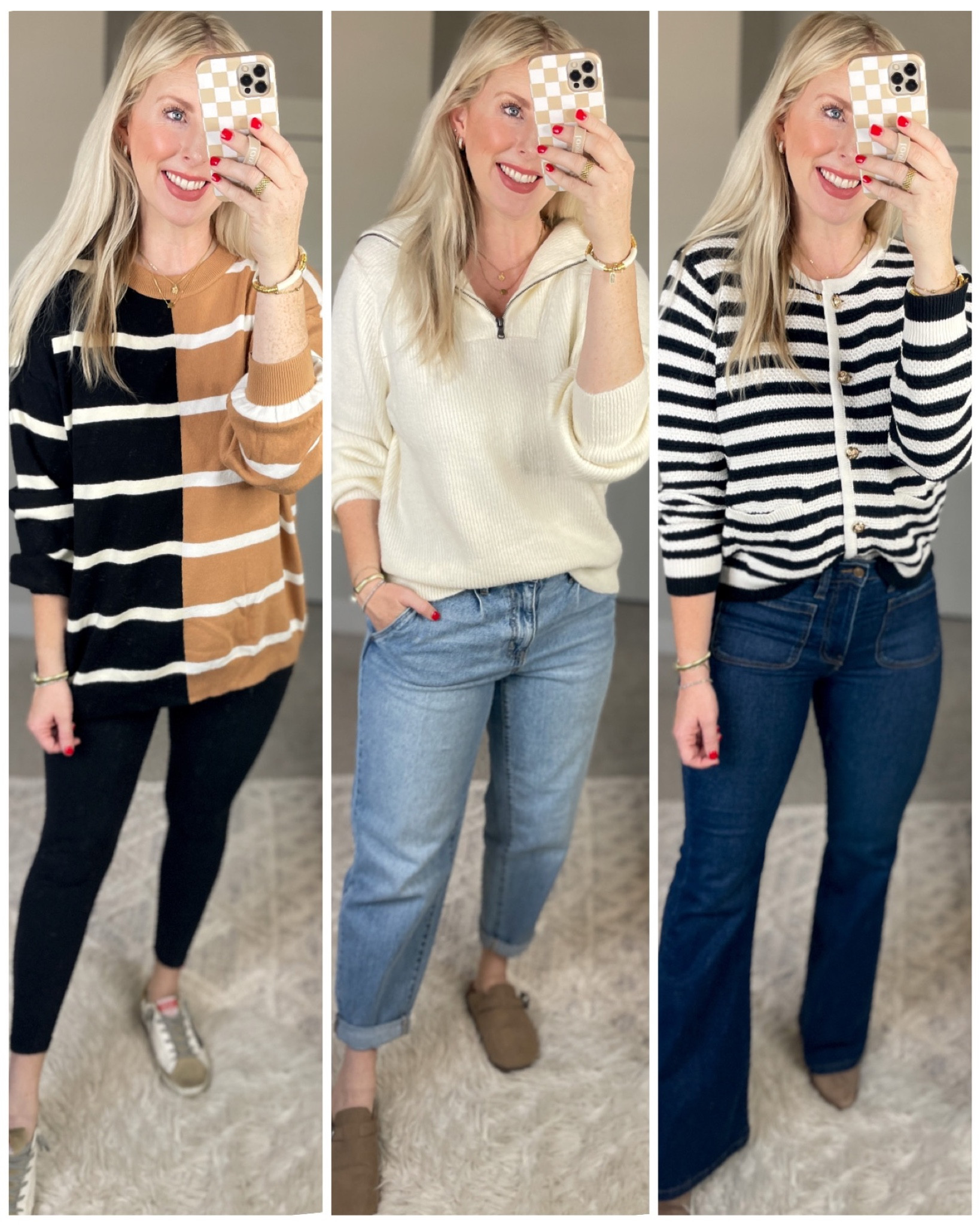 Daily try on, Amazon fashion, Amazon find, Walmart outfit, Walmart fashion, sweater weather, striped sweater 

#LTKfindsunder50 #LTKSeasonal #LTKstyletip