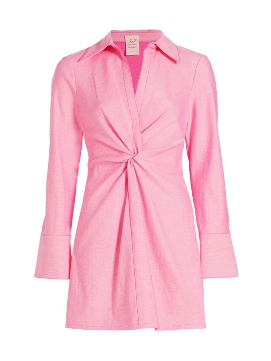 Mckenna Twist-Front Minidress | Saks Fifth Avenue
