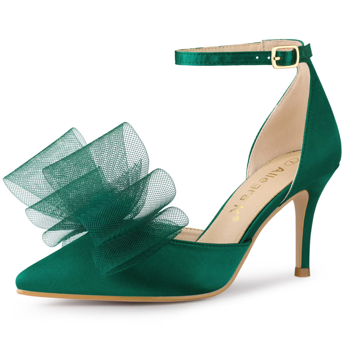 Allegra K Women's Bow Tie Ankle Strap Stiletto High Heels Pumps | Target