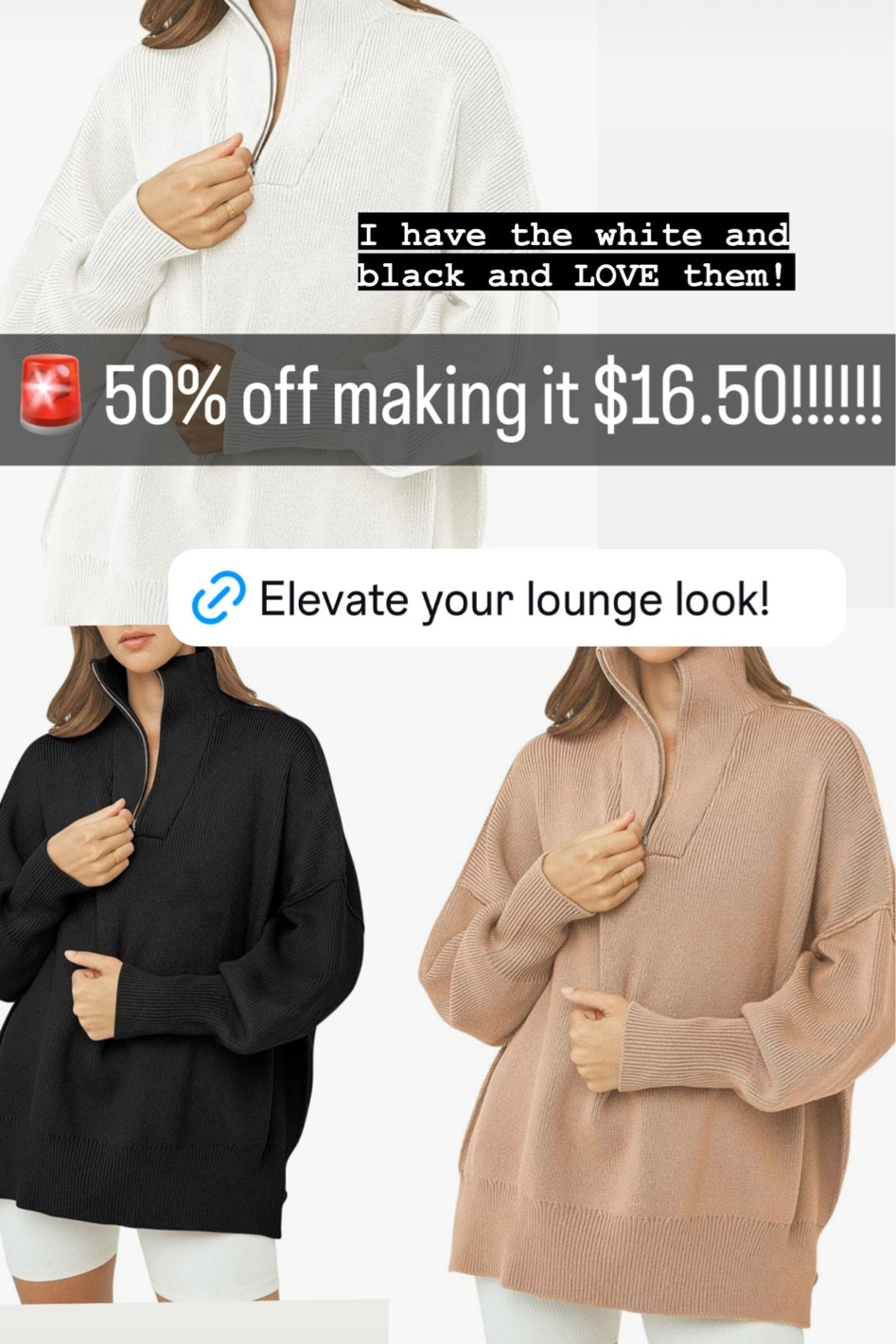 The best fall sweater for everyday is 50% off right now!! Perfect to throw on with jeans & tennis shoes or leggings and a baseball cap! 

#LTKSaleAlert #LTKxPrimeDay #LTKFindsUnder50