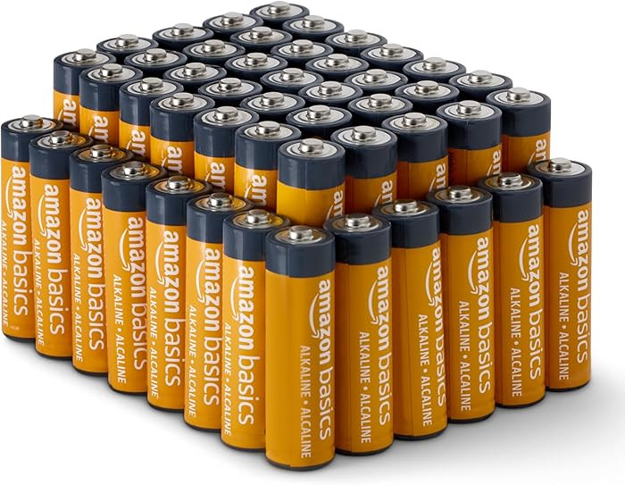 Amazon Basics 48-Pack AA Alkaline High-Performance Batteries, 1.5 Volt, 10-Year Shelf Life, Long-... | Amazon (US)