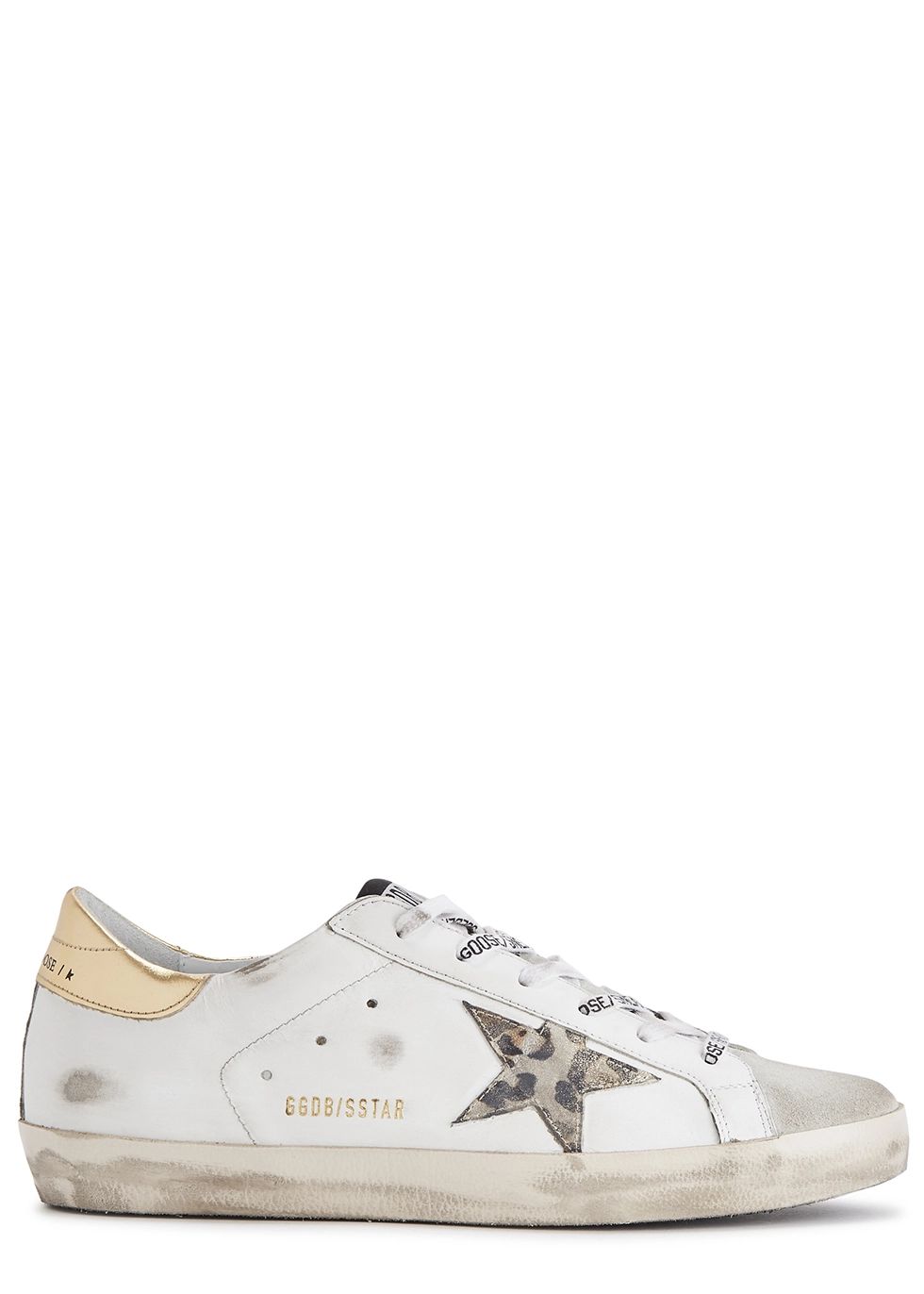 Superstar distressed leather sneakers | Harvey Nichols (Global)