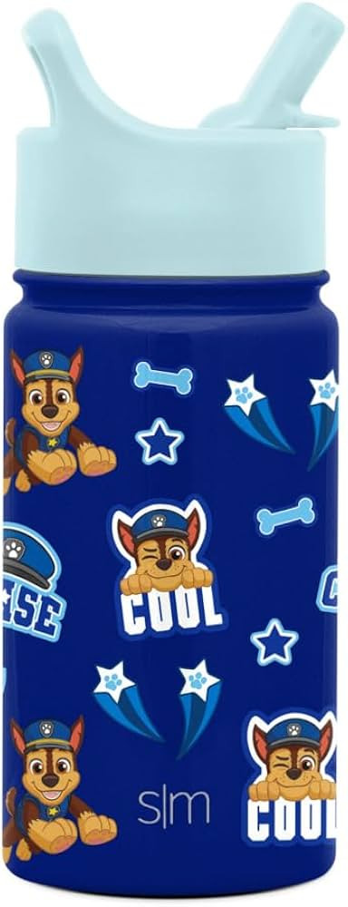 Simple Modern Paw Patrol Kids Water Bottle with Straw Insulated Stainless Steel Toddler Cup for B... | Amazon (US)