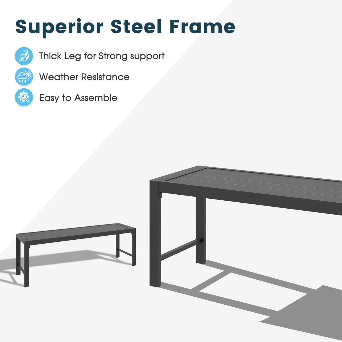 Allanah Metal Outdoor Bench | Wayfair North America