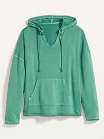 Oversized Raw-Hem Pullover Hoodie for Women | Old Navy (US)