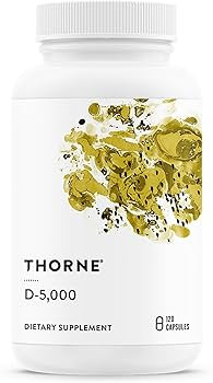 THORNE - Vitamin D-5000 - Vitamin D3 Supplement - Support Healthy Bones, Teeth, Muscles, Cardiova... | Amazon (US)
