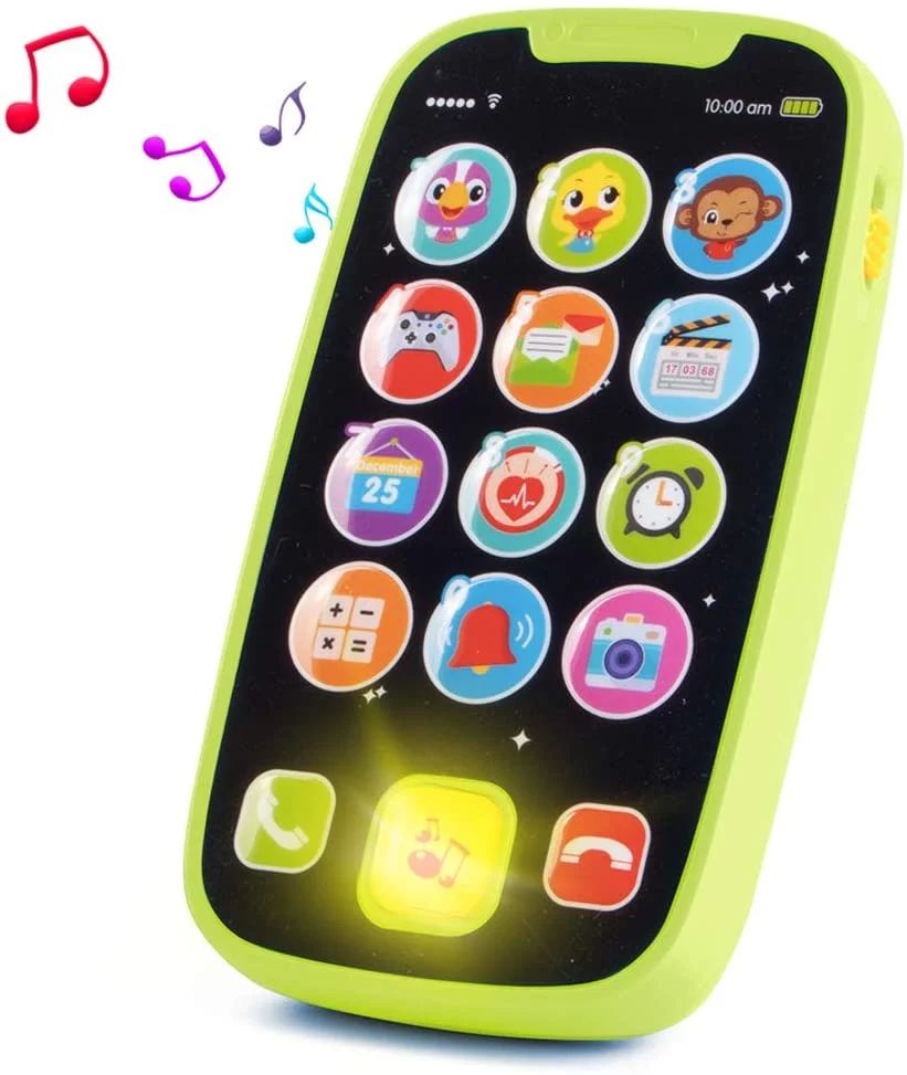 HISTOYE Baby Cell Phone Toy Fake Phone Toys for 1 Year Old with Light, Music Baby Stocking Stuffe... | Walmart (US)