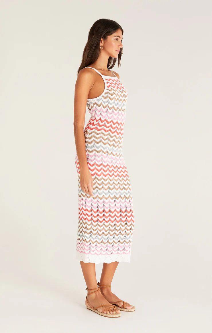 Camille Stripe Crochet Midi Dress | Z Supply