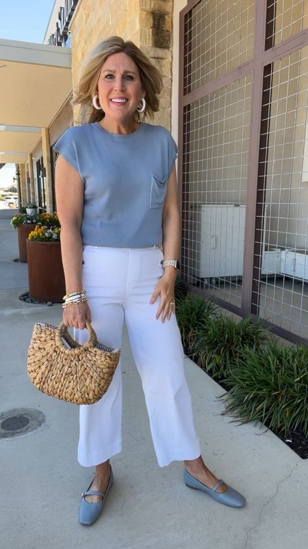 Pullon tweed wide leg cropped pants. Run snug. Size up one. 
Discount code: CINDYXSPANX

#LTKworkwear #LTKstyletip #LTKover40