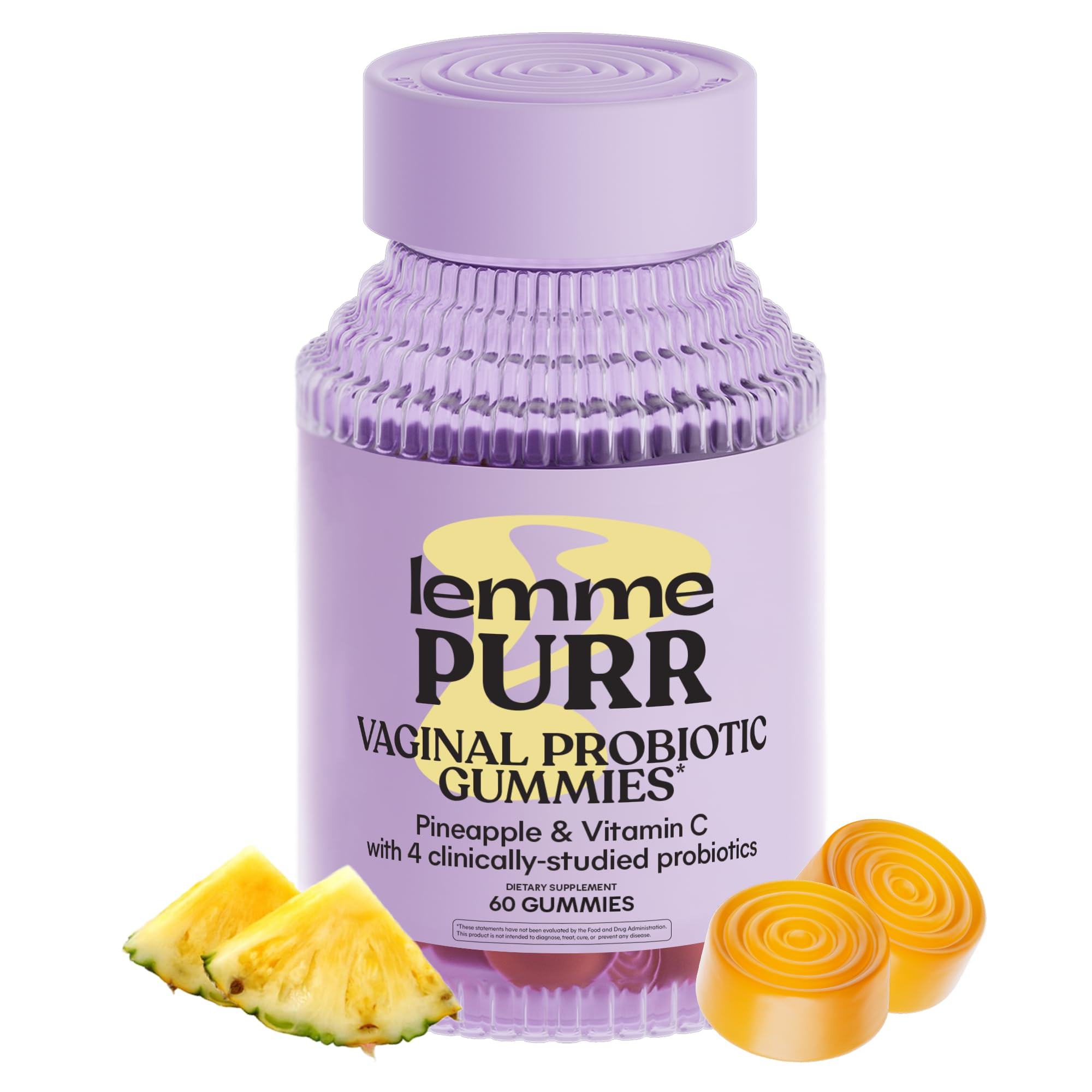 Lemme Purr Vaginal Probiotic Gummies for Women - Balanced pH, Healthy Odor, Yeast Balance & Flora... | Amazon (US)