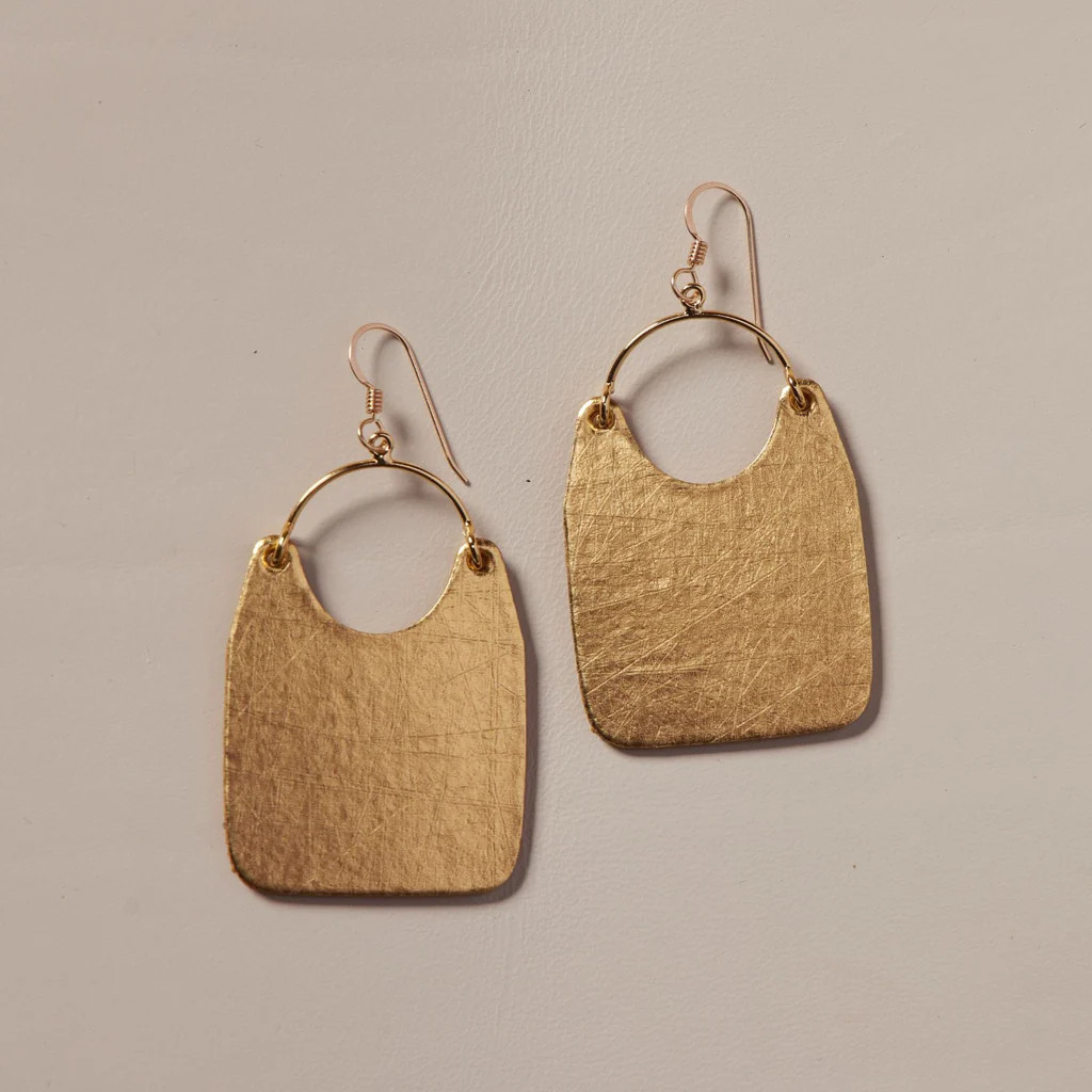 Vintage Gold Charlies | Nickel and Suede