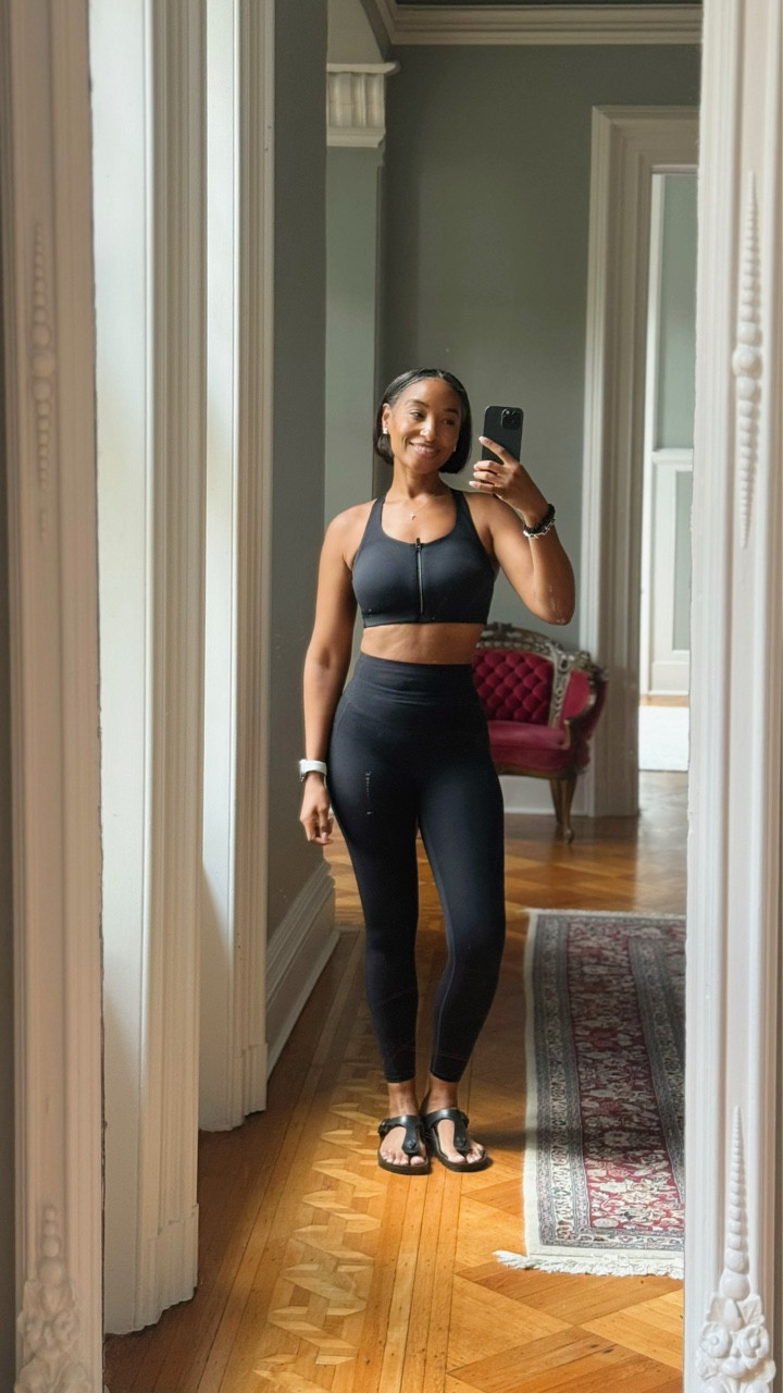 Quick little outfit of the day—wearing my go-to leggings and yoga top. So comfy and easy to move in. Linking this look and some similar finds! #OOTD #ActiveStyle #ComfyAndChic

#LTKStyleTip #LTKActive #LTKFindsUnder100