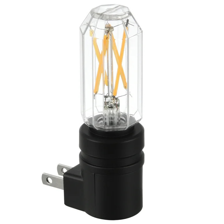 Better Homes & Gardens 4.25" Vintage LED Night Light, Soft White, Dusk to Dawn Auto ON/Off, Plug-... | Walmart (US)