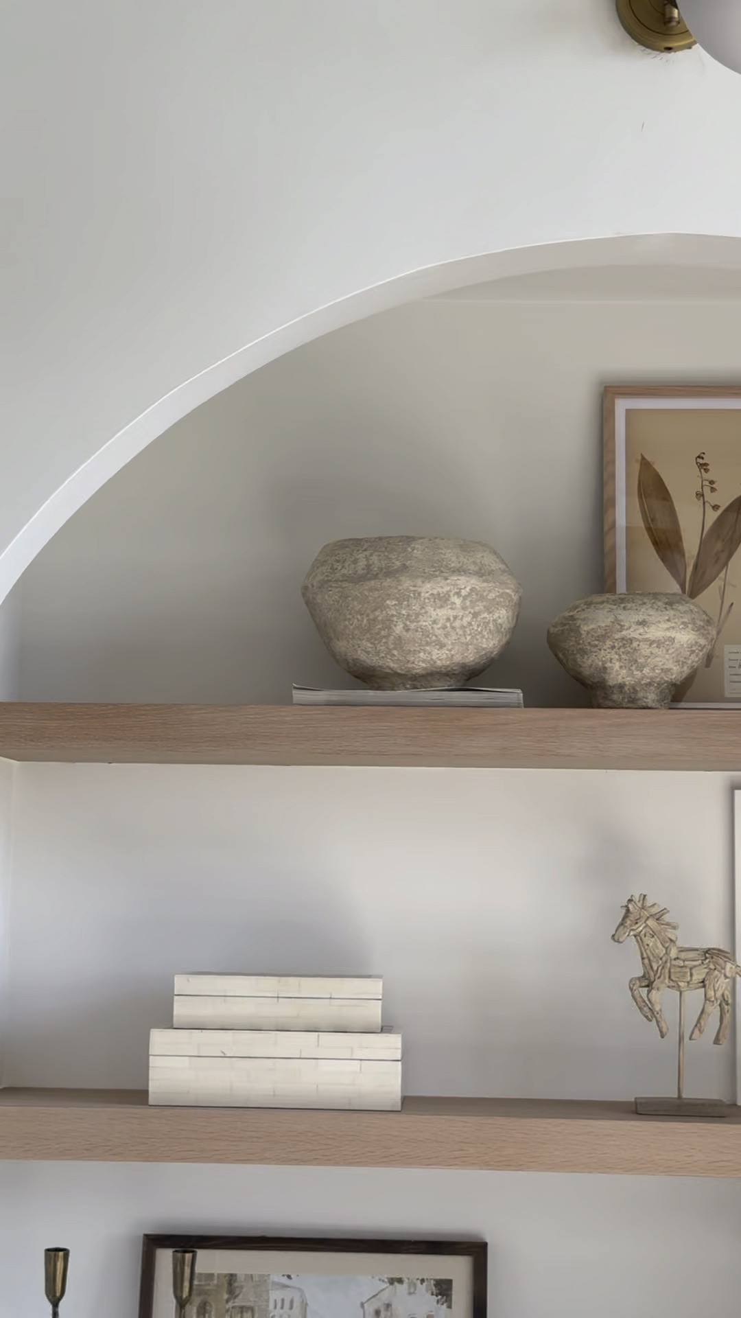 Shelf Styling- Paper Mache Bowls- organic decorative objects- decor 

#LTKSaleAlert #LTKHome #LTKStyleTip
