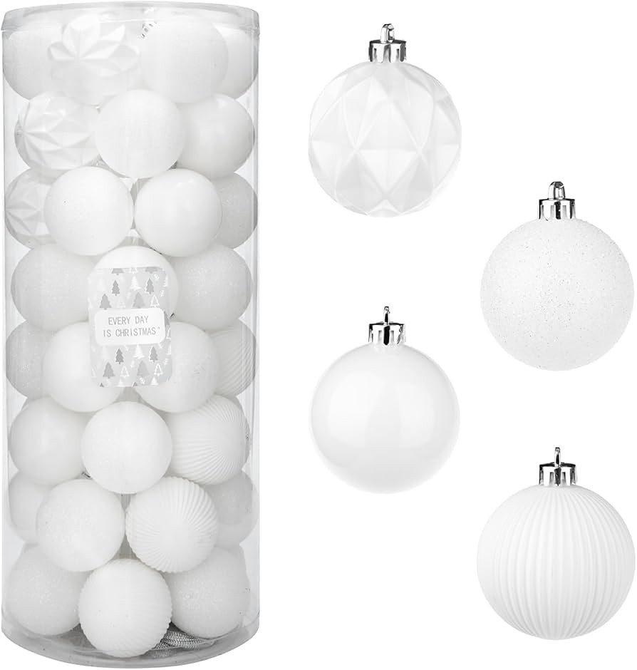 Every Day is Christmas Ornaments, Shatterproof Christmas Tree Ornament Set, Christmas Balls Decor... | Amazon (US)