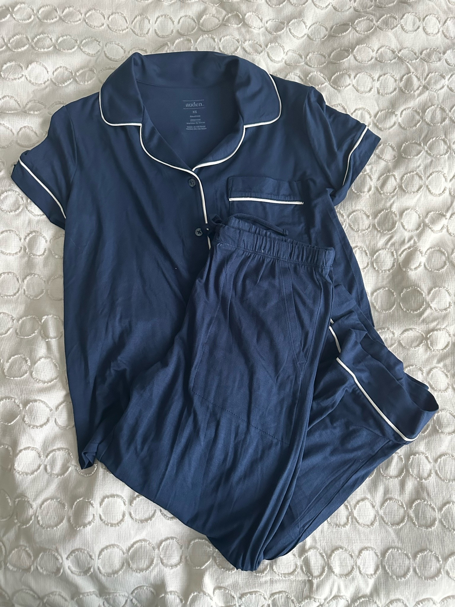 Cozy pjs from my babes on Mother’s Day @Target  

Women's Cloud Knit Short Sleeve Notch Collar Top and Capri Pants Pajama Set - Auden

#LTKmomlife #LTKgrwm #LTKvlog