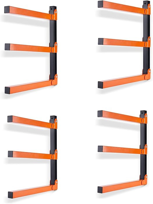Ultrawall Wall Mount Wood Organizer and Lumber Storage Metal Rack with 3-Level - Indoor & Outdoor... | Amazon (US)