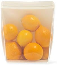 W&P Porter Stand Up Bag 100% Silicone Reusable Food Storage Bag | 36 oz Stand Up - Cream | Cook, ... | Amazon (US)