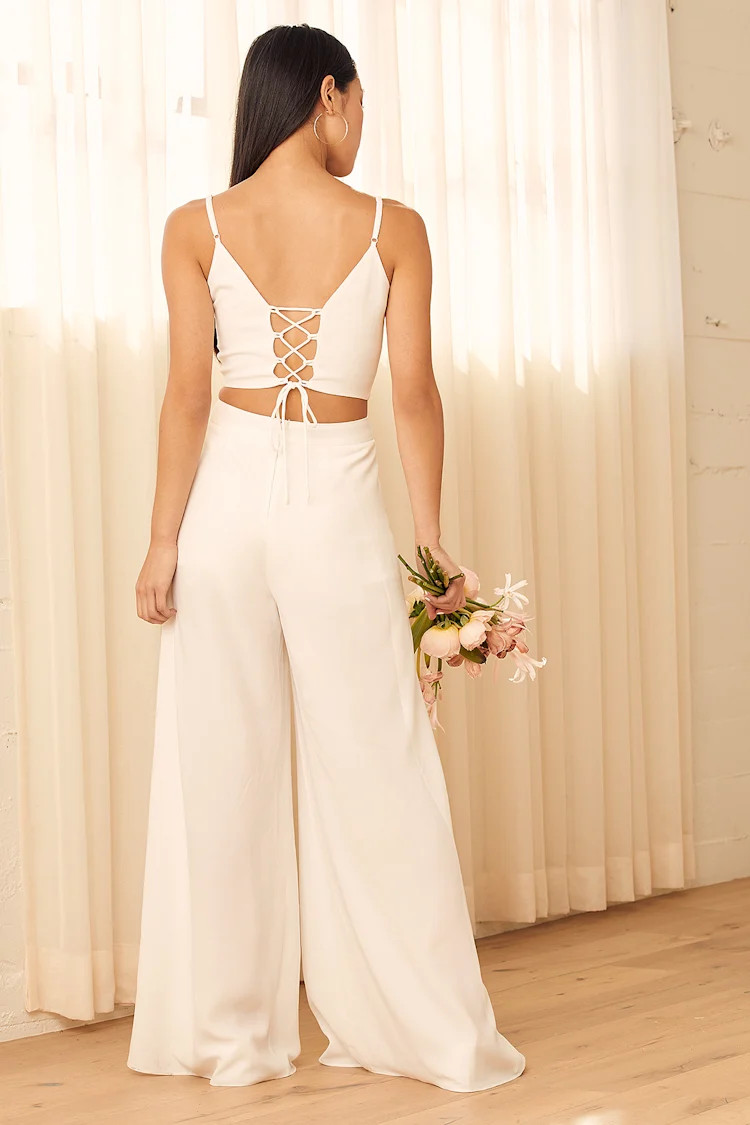 Out Tonight White Two-Piece Jumpsuit | Lulus