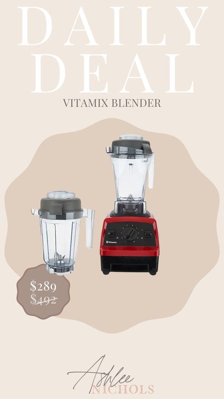 The vitamix is on sale now for $289!! 

Vitamix, on sale, vitamix blender, home gadgets, home appliances 

#LTKfindsunder100 #LTKhome #LTKfindsunder50
