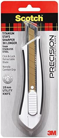 3M 051141976549 Scotch Titanium Snap-Off Utility Knife, Large | Amazon (US)
