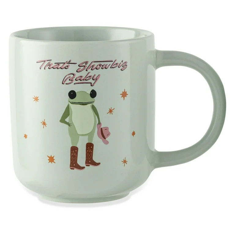Thyme & Table 16.2 fl oz That's Showbiz Baby Frog in Boots Stoneware Mug | Walmart (US)
