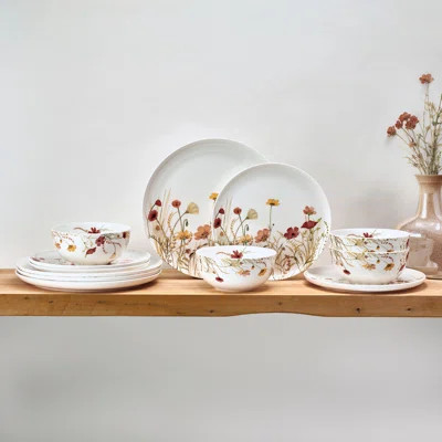 Mikasa Meadow Serenade Dinnerware Set, 12 Piece, Service For 4 | Wayfair North America