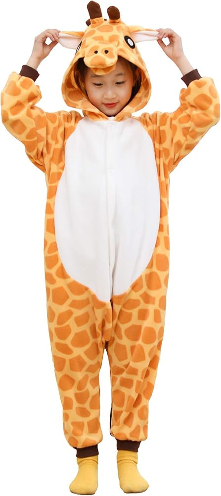 Unisex Kids Onesie Animal Pajamas One Piece Cosplay Costume Sleepwear Girls Boys Halloween | Amazon (US)
