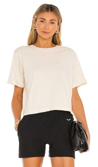Relaxed SS Crop Tee in Bone | Revolve Clothing (Global)