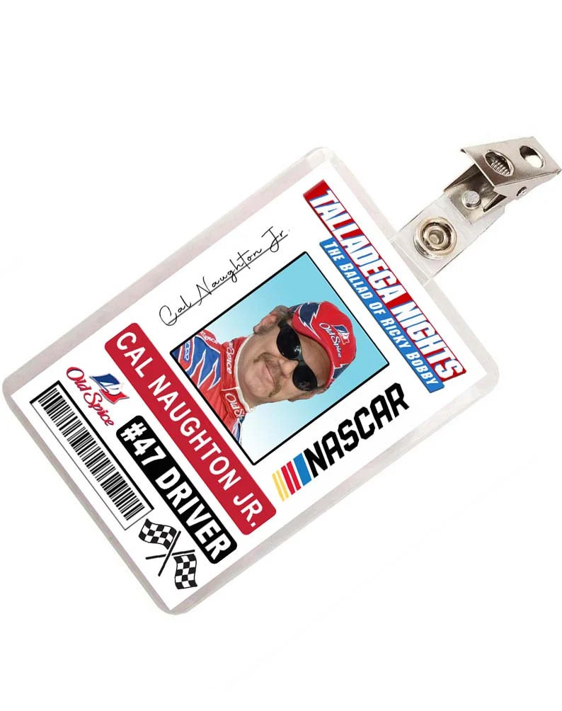 Talladega Nights Cal Naughton Jr Race Car Driver ID Badge - Etsy | Etsy (US)