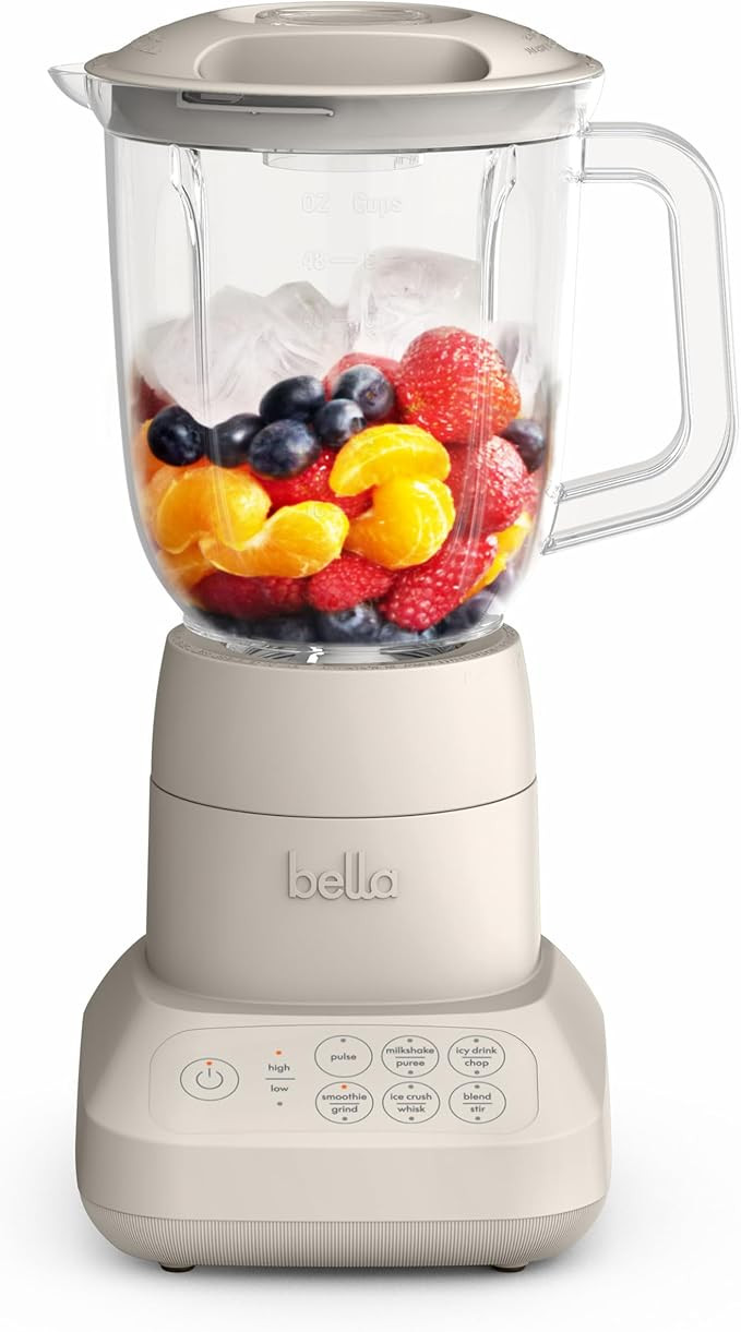 bella 10 Speed Countertop Blender, Juicer & Smoothie Maker, Fits-anywhere™ Kitchenware, Slim Fl... | Amazon (US)