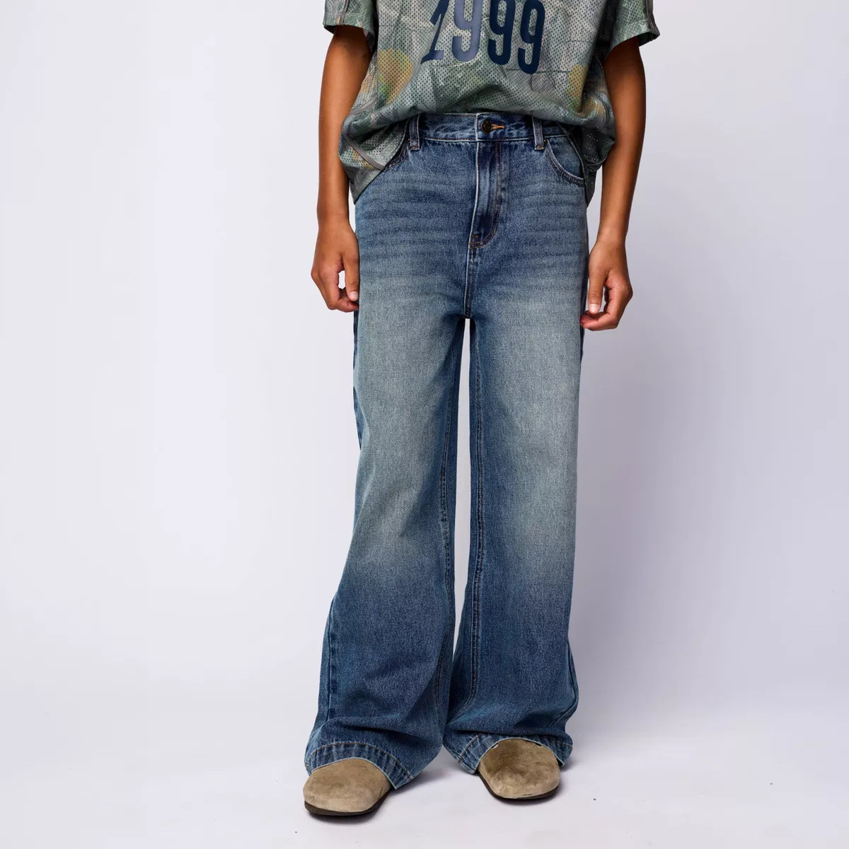 Pacsun Kids Boys' Ultra Baggy Jeans - Medium Wash 12 | Target