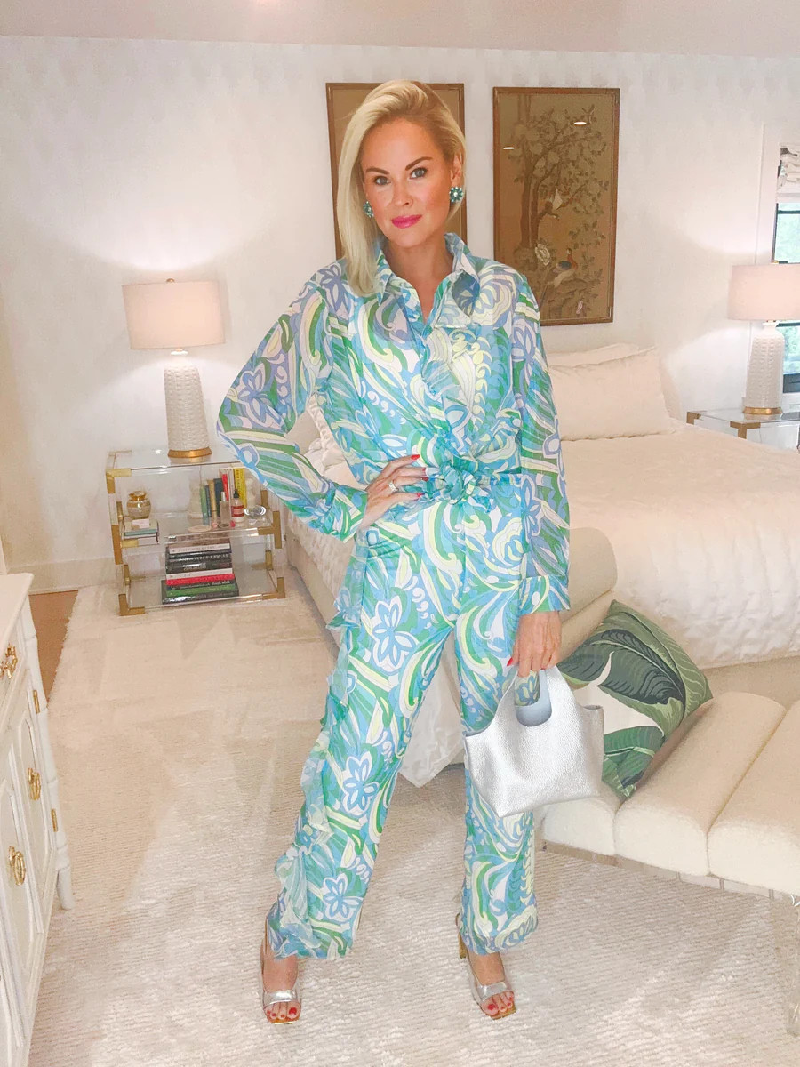 Multi printed Top & Pants set | Teggy French