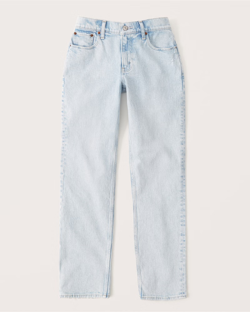 Curve Love Low Rise 90s Straight Jean | Abercrombie & Fitch (US)